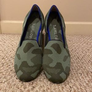Rothy’s Olive Camo loafer